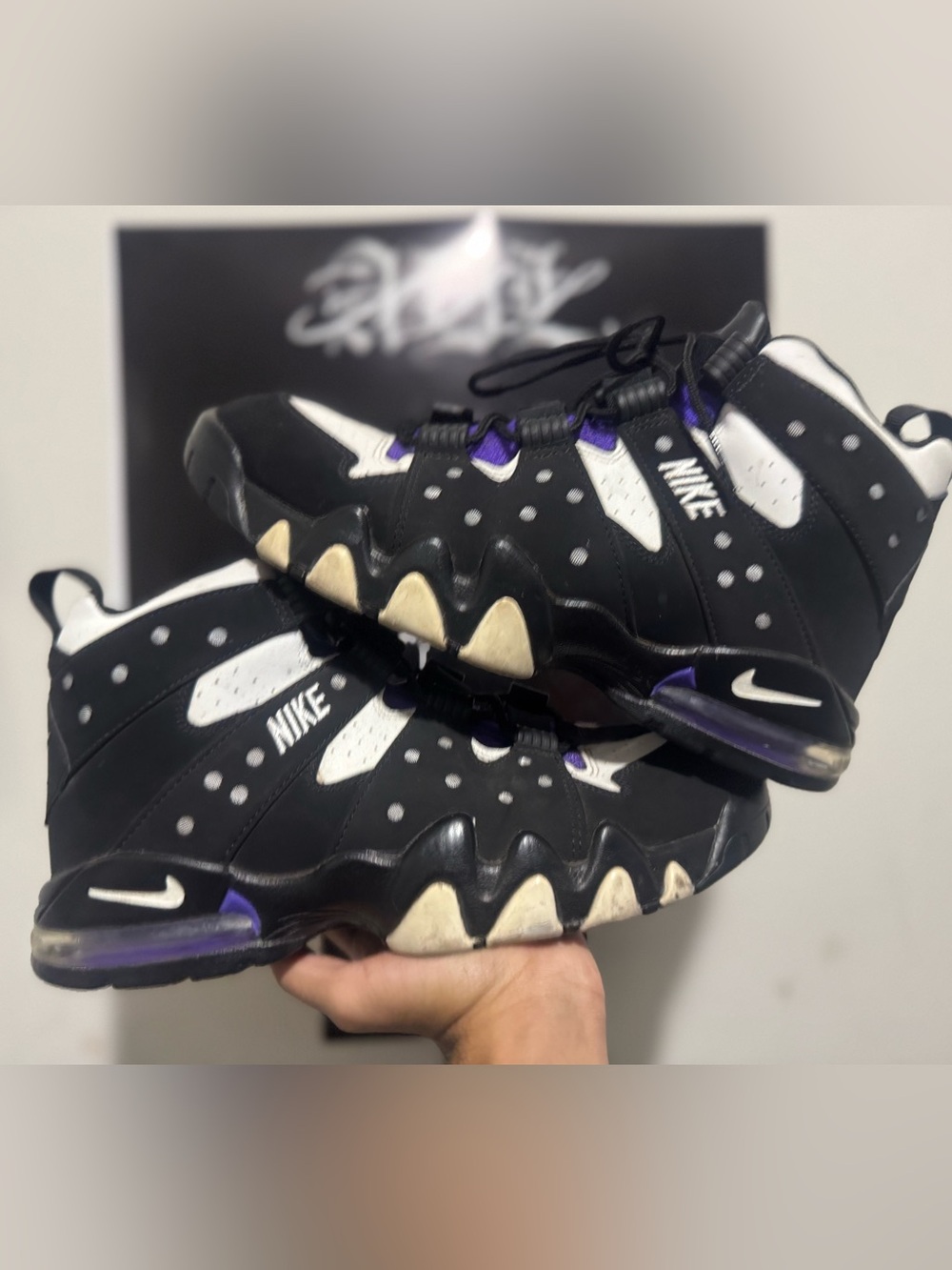 Nike Air Max 2 CB Barkley suns Black Pure purple size 10.5 men